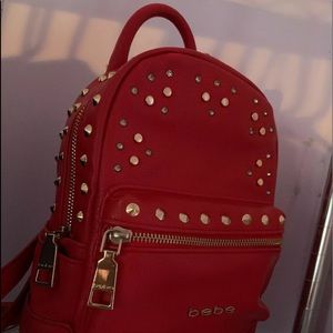 Vibrant red Bebe mini backpack